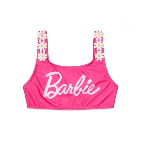 Barbie Girls Bikini Top and Bottoms Swimsuit Set with UPF 50+, 2-Piece, Sizes - Picture 7 of 7